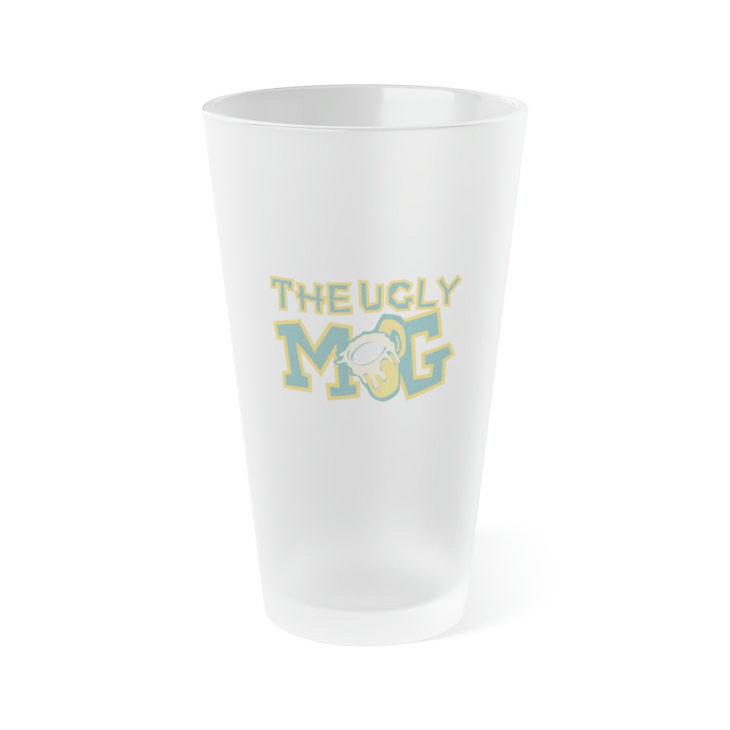 The Ugly Mug Frosted Pint Glass, 16oz
