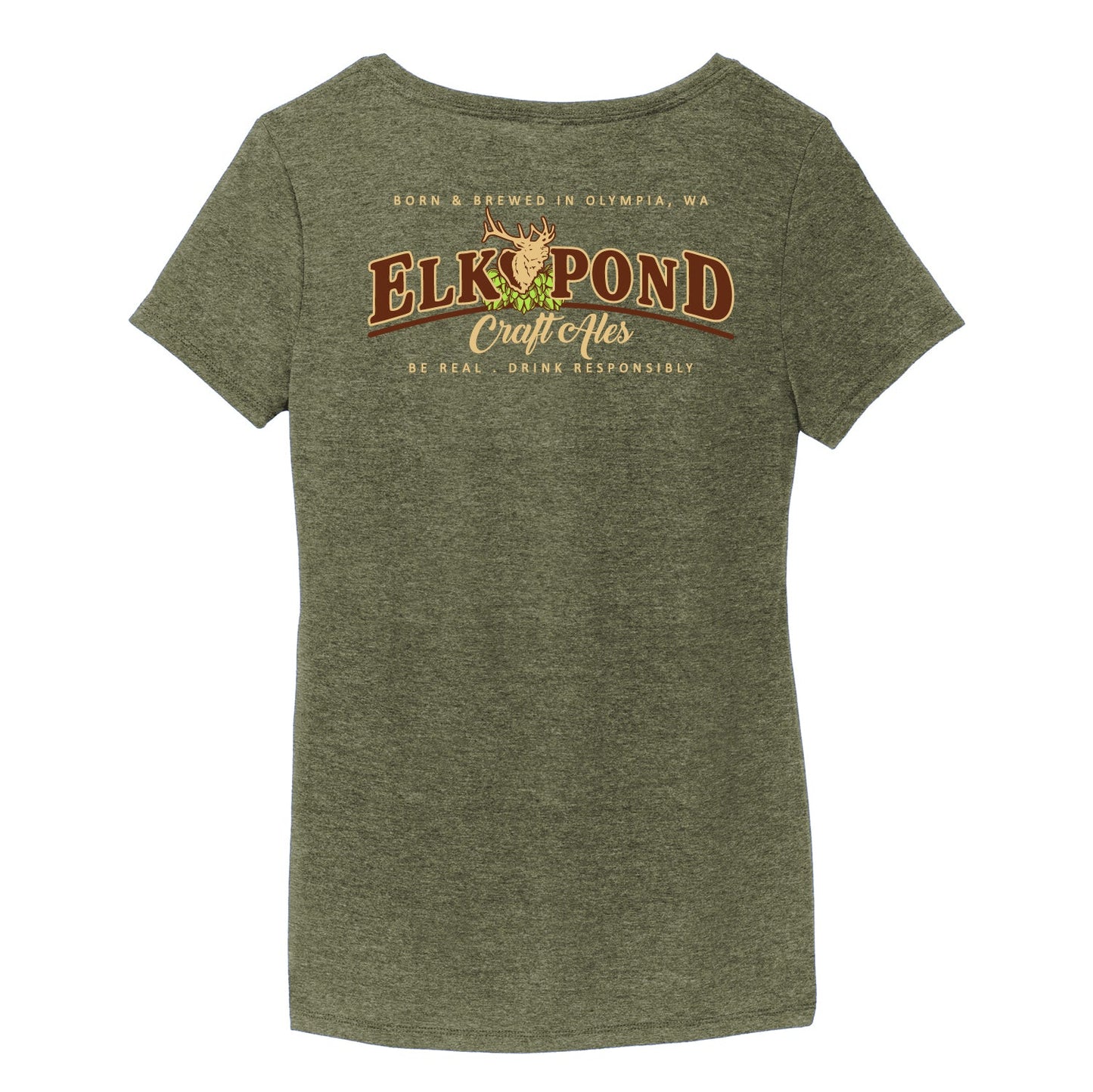 Elk Pond Craft Ales Women’s Perfect Tri ® V-Neck Tee (Full Back)