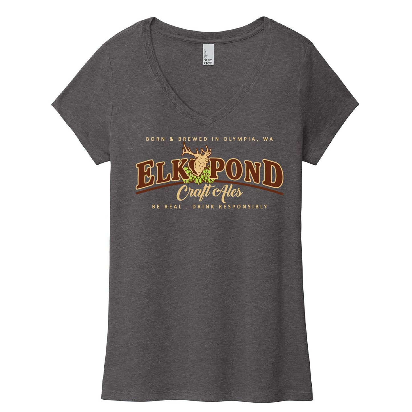 Elk Pond Craft Ales Women’s Perfect Tri ® V-Neck Tee (Full Back)