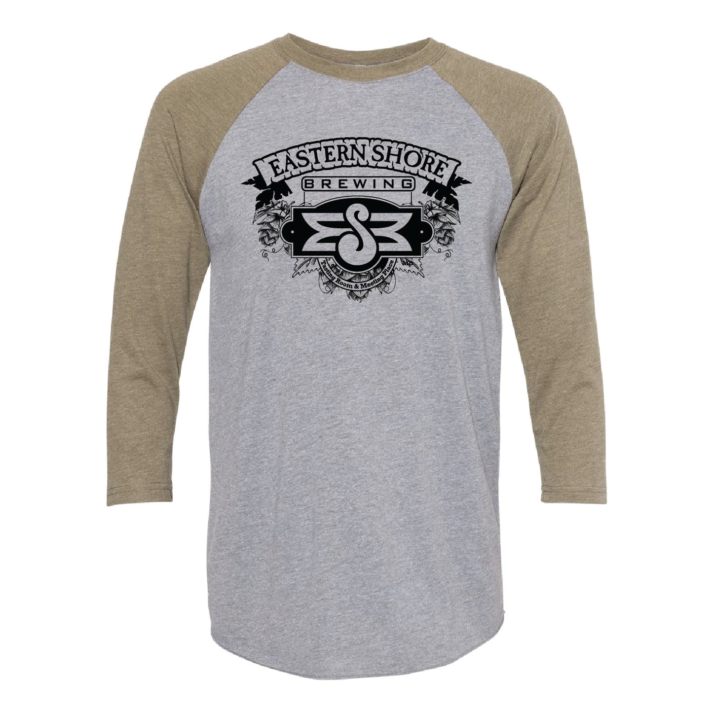 Eastern Shore Brewing Triblend Three-Quarter Raglan T-Shirt