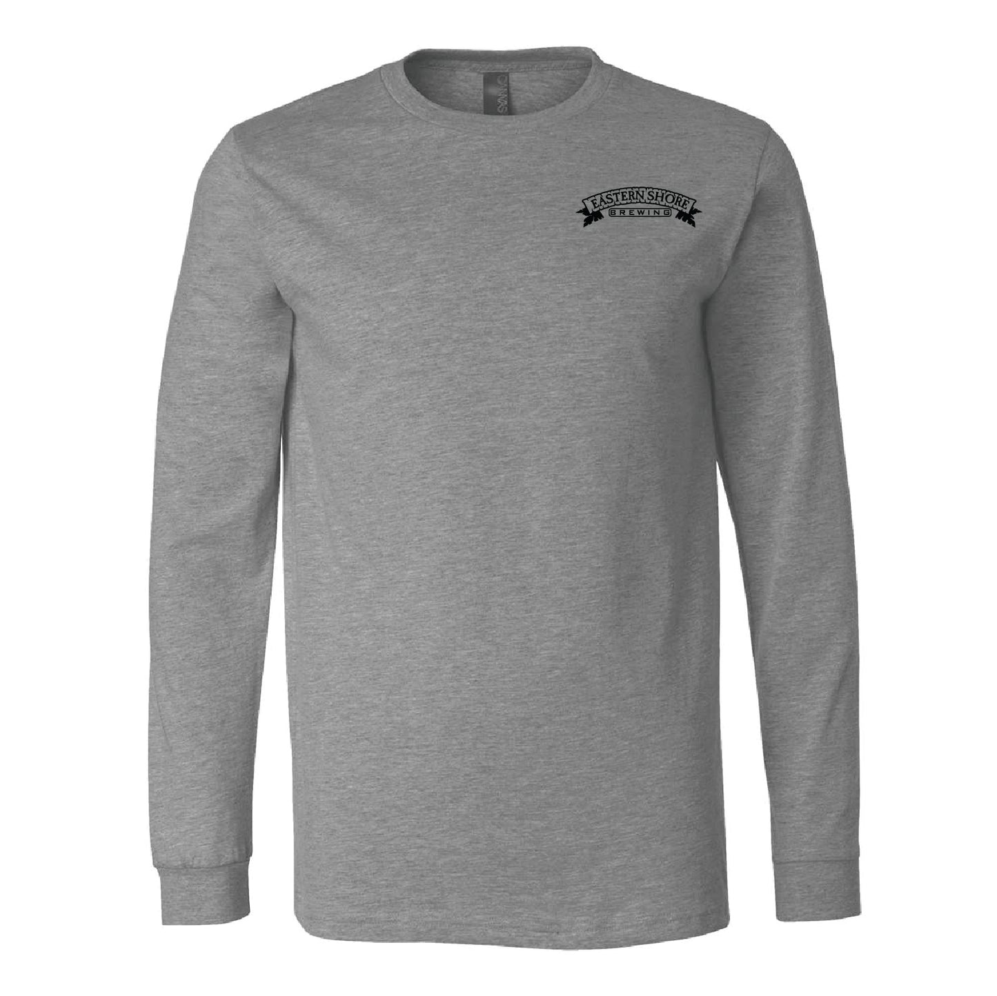 Eastern Shore Brewing Unisex Heather CVC Long Sleeve Tee