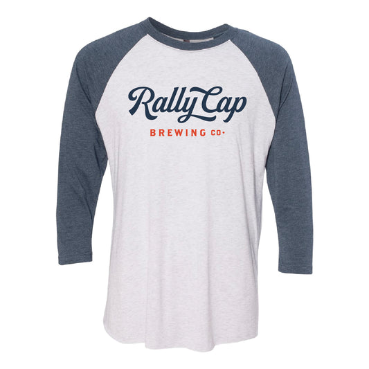Rally Cap Unisex Tri-Blend 3/4-Sleeve Raglan Tee