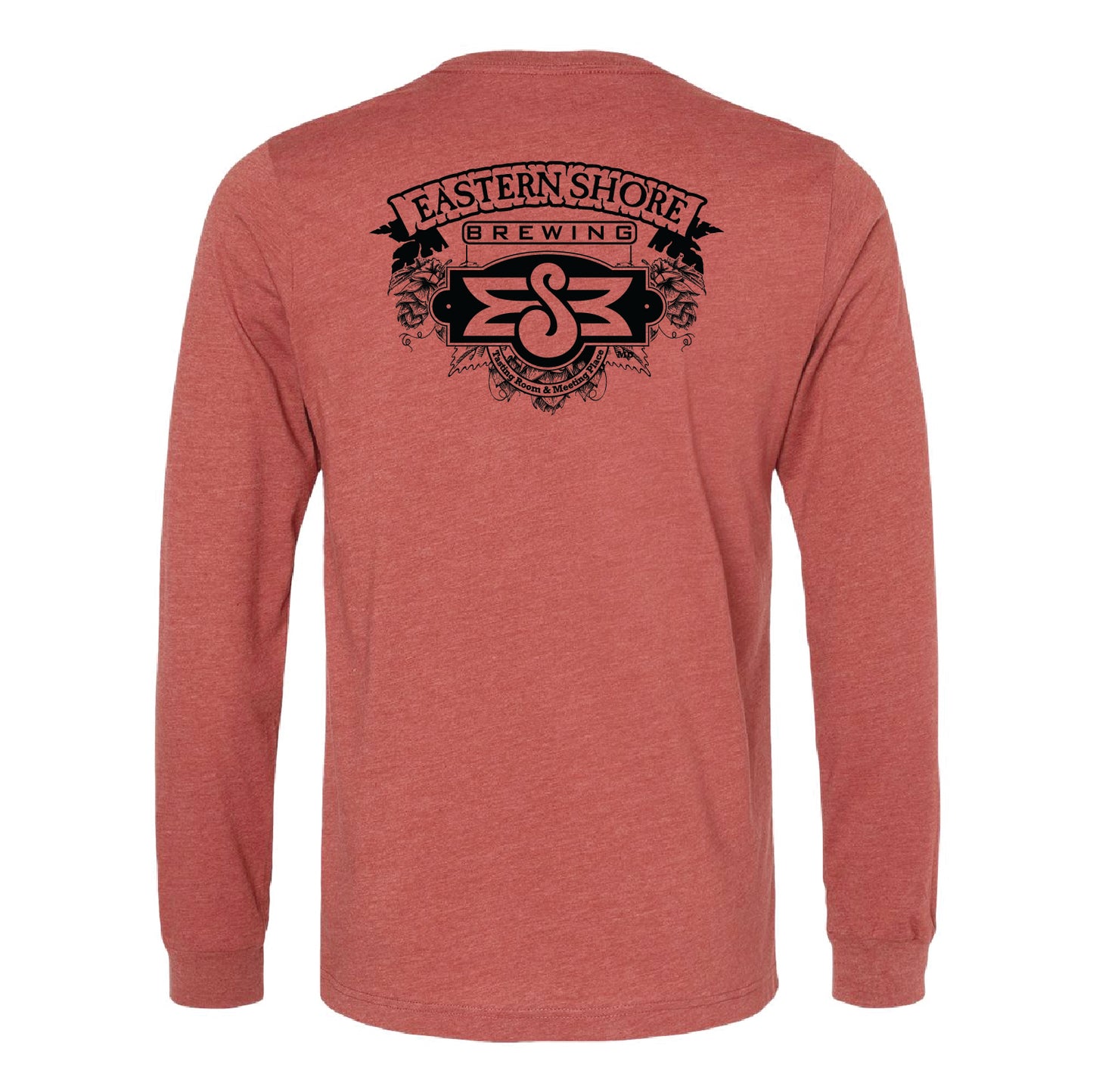 Eastern Shore Brewing Unisex Heather CVC Long Sleeve Tee