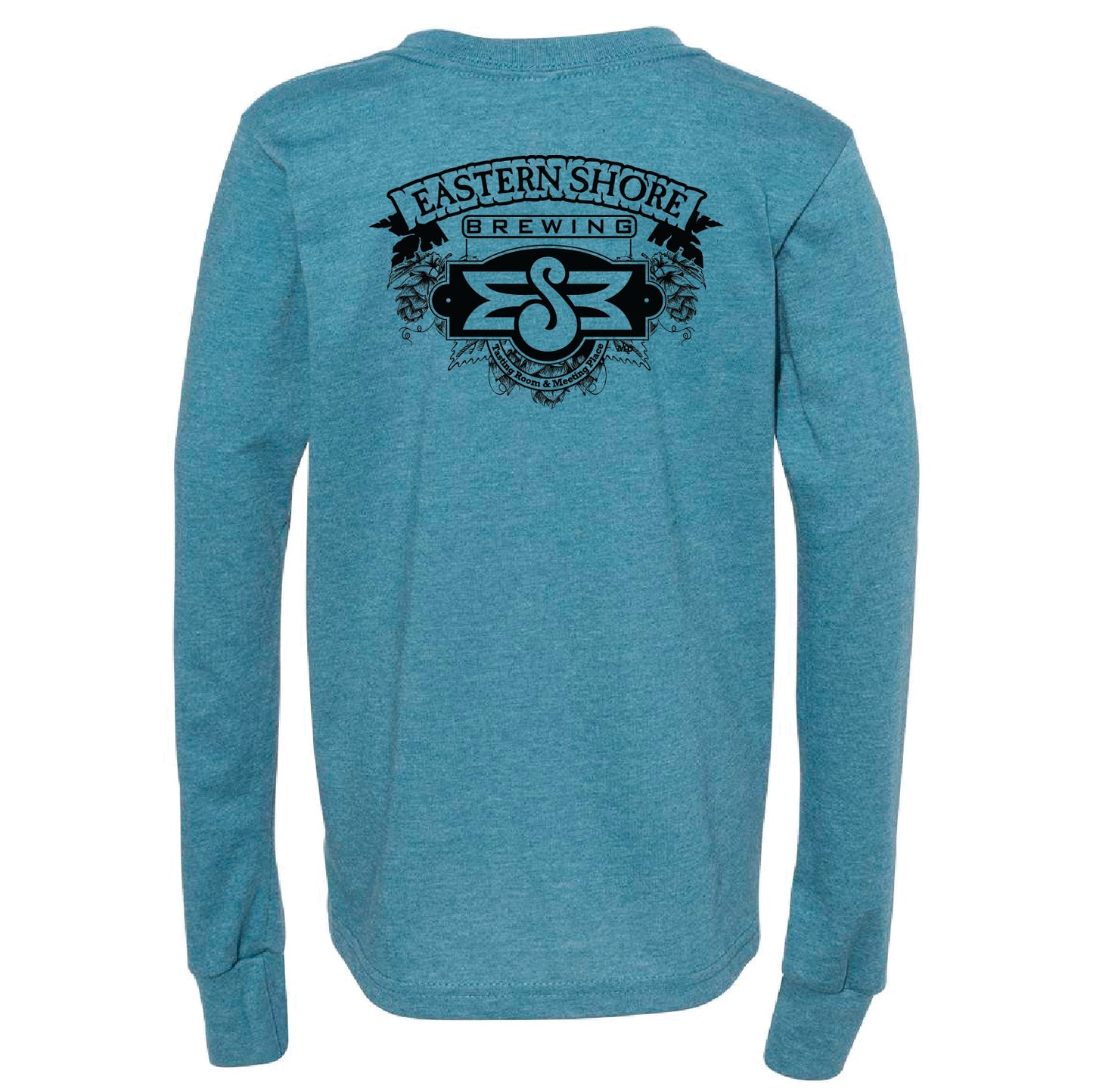 Eastern Shore Brewing Unisex Heather CVC Long Sleeve Tee