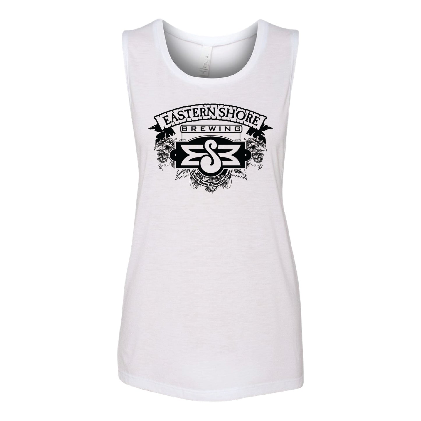 Eastern Shore Brewing Women's Flowy Scoop Muscle Tank