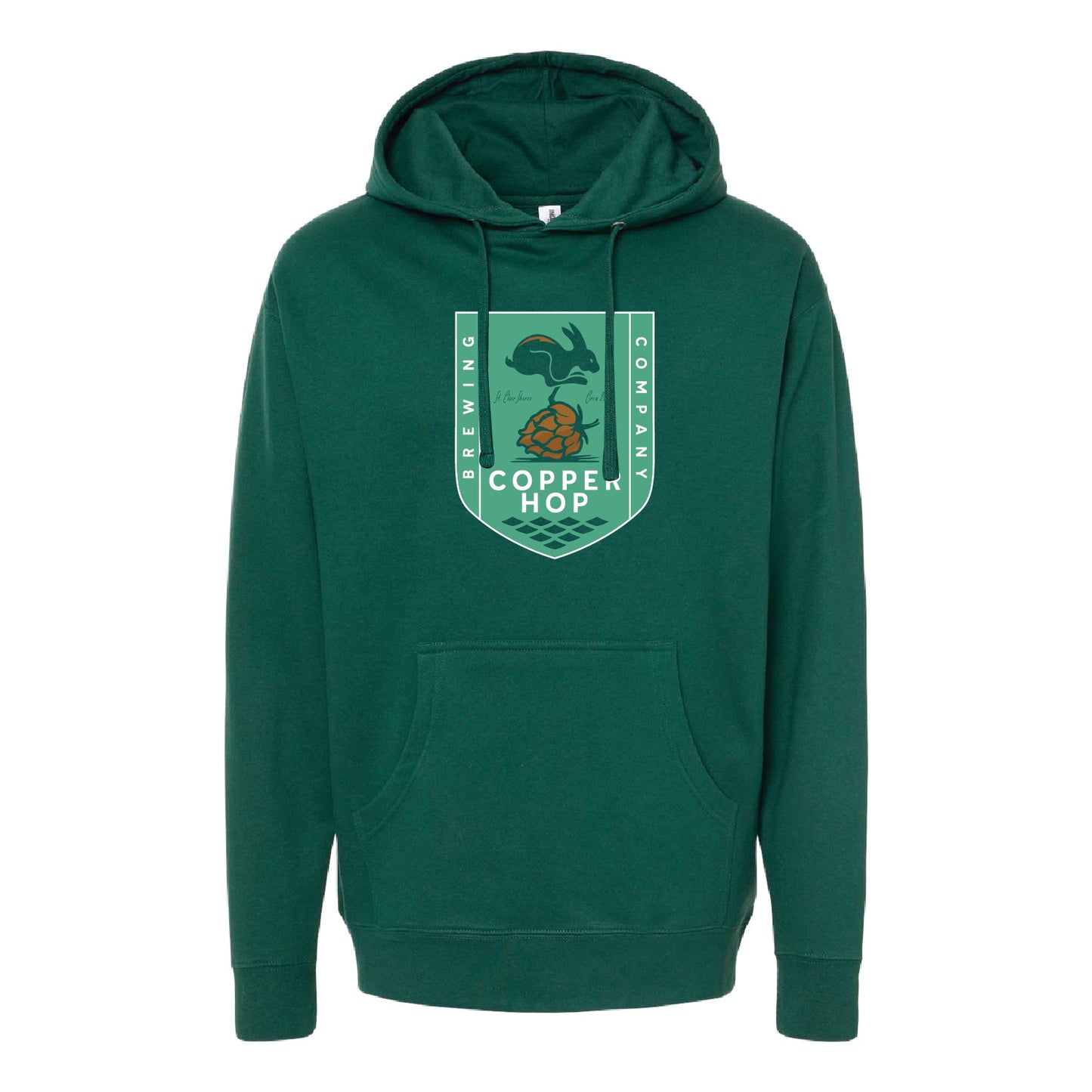 Copper Hop Unisex Midweight Hooded Sweatshirt