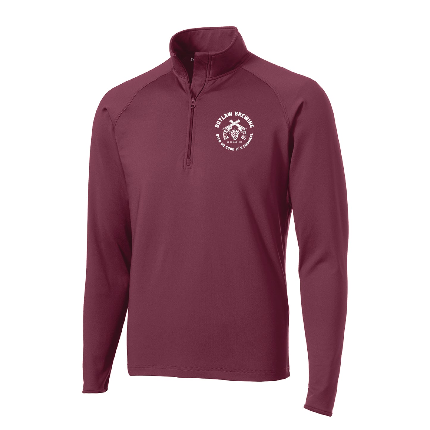 Outlaw Brewing Sport-Wick® Stretch 1/2-Zip Pullover