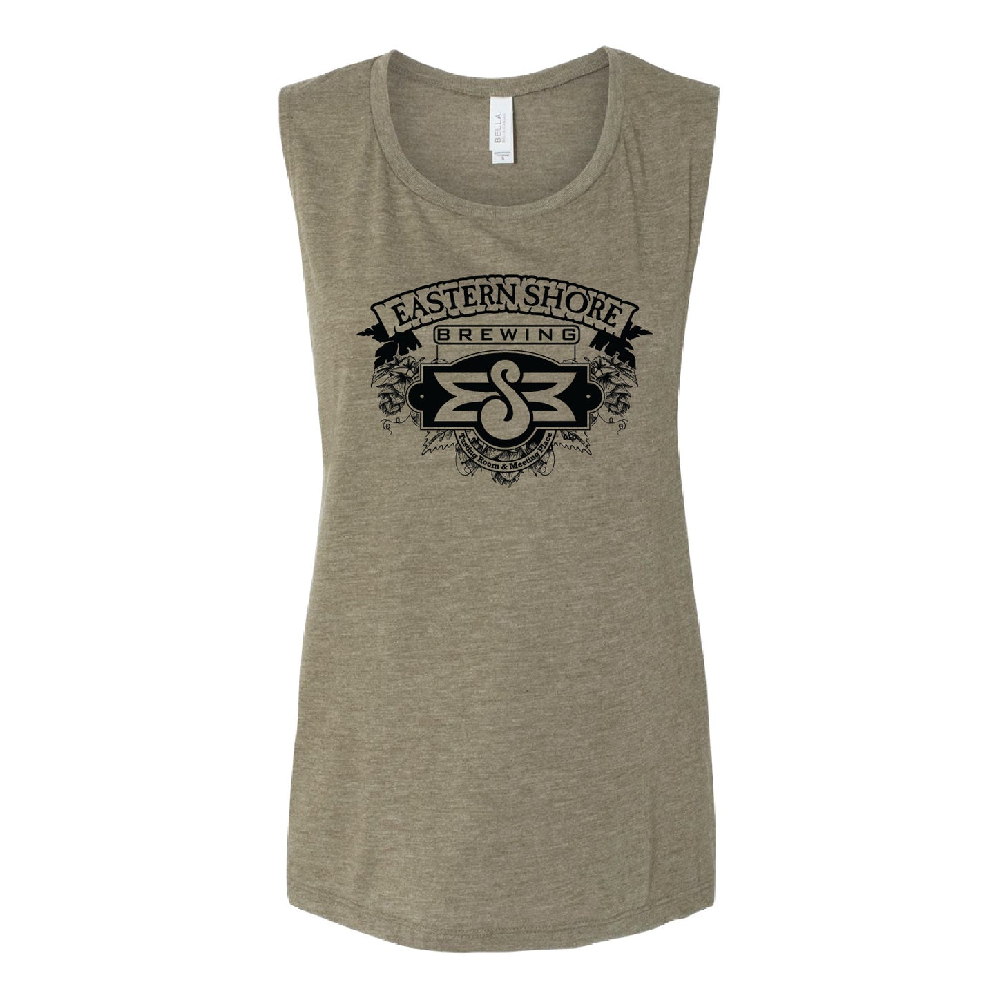 Eastern Shore Brewing Women's Flowy Scoop Muscle Tank