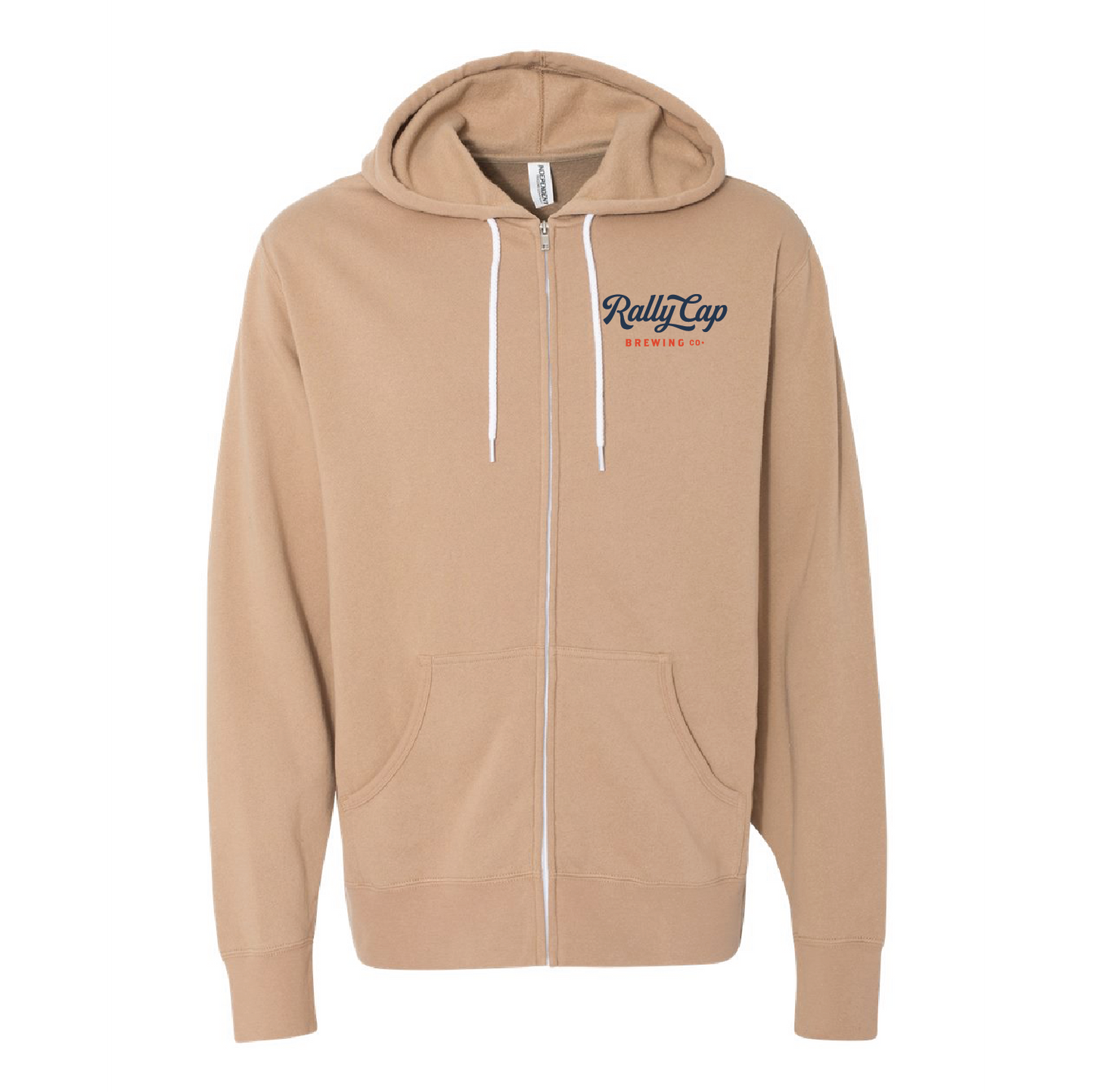 Rally Cap Unisex Lightweight Full-Zip Hooded Sweatshirt