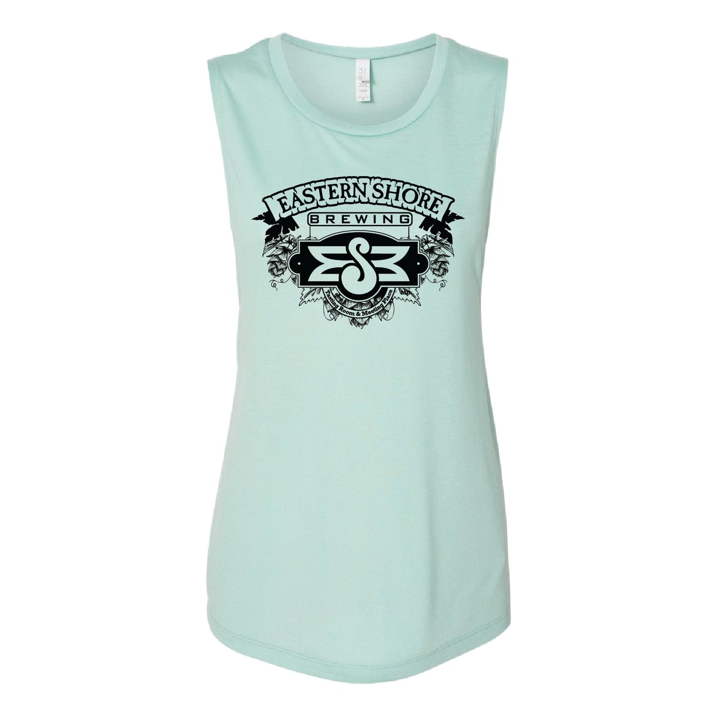Eastern Shore Brewing Women's Flowy Scoop Muscle Tank