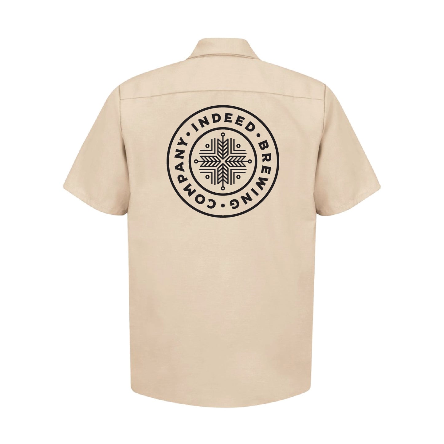 CUSTOM Indeed Brewing Industrial Short Sleeve Work Shirt