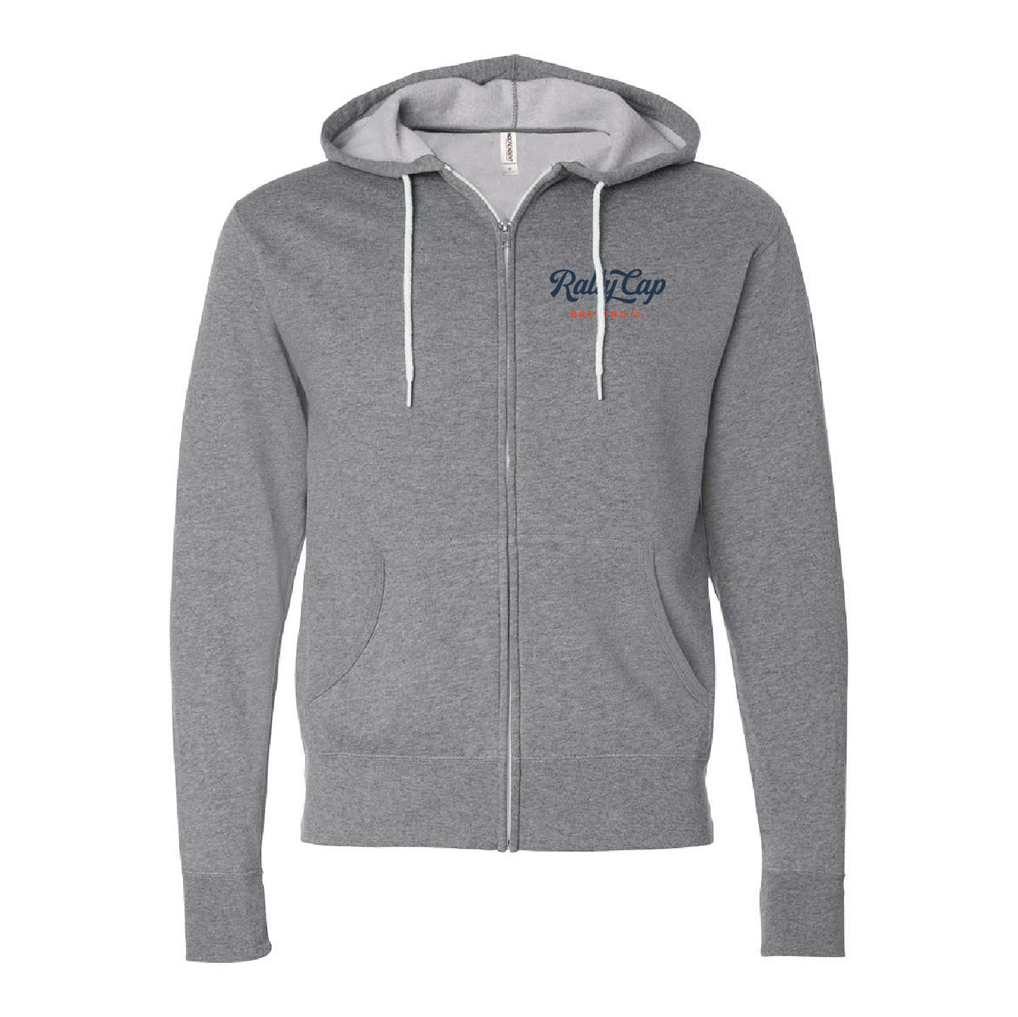 Rally Cap Unisex Lightweight Full-Zip Hooded Sweatshirt
