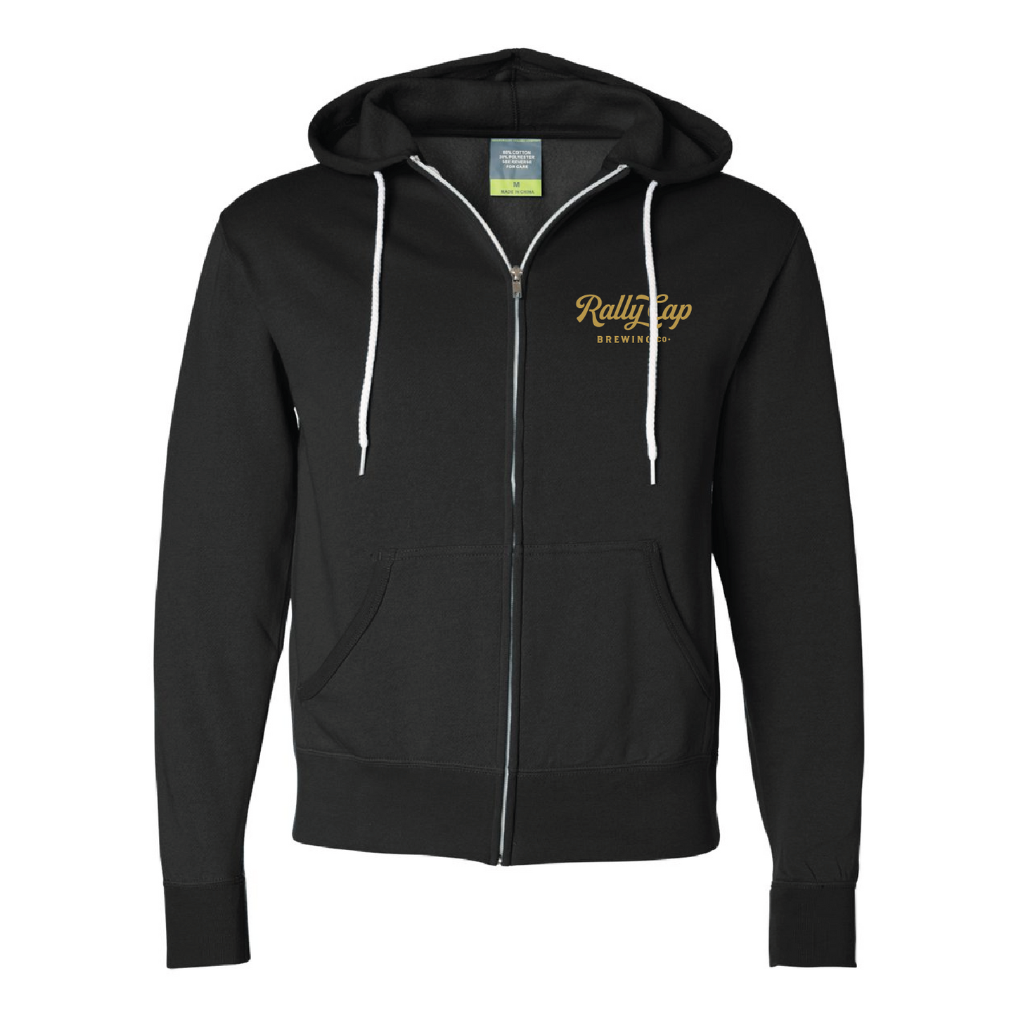Rally Cap Unisex Lightweight Full-Zip Hooded Sweatshirt