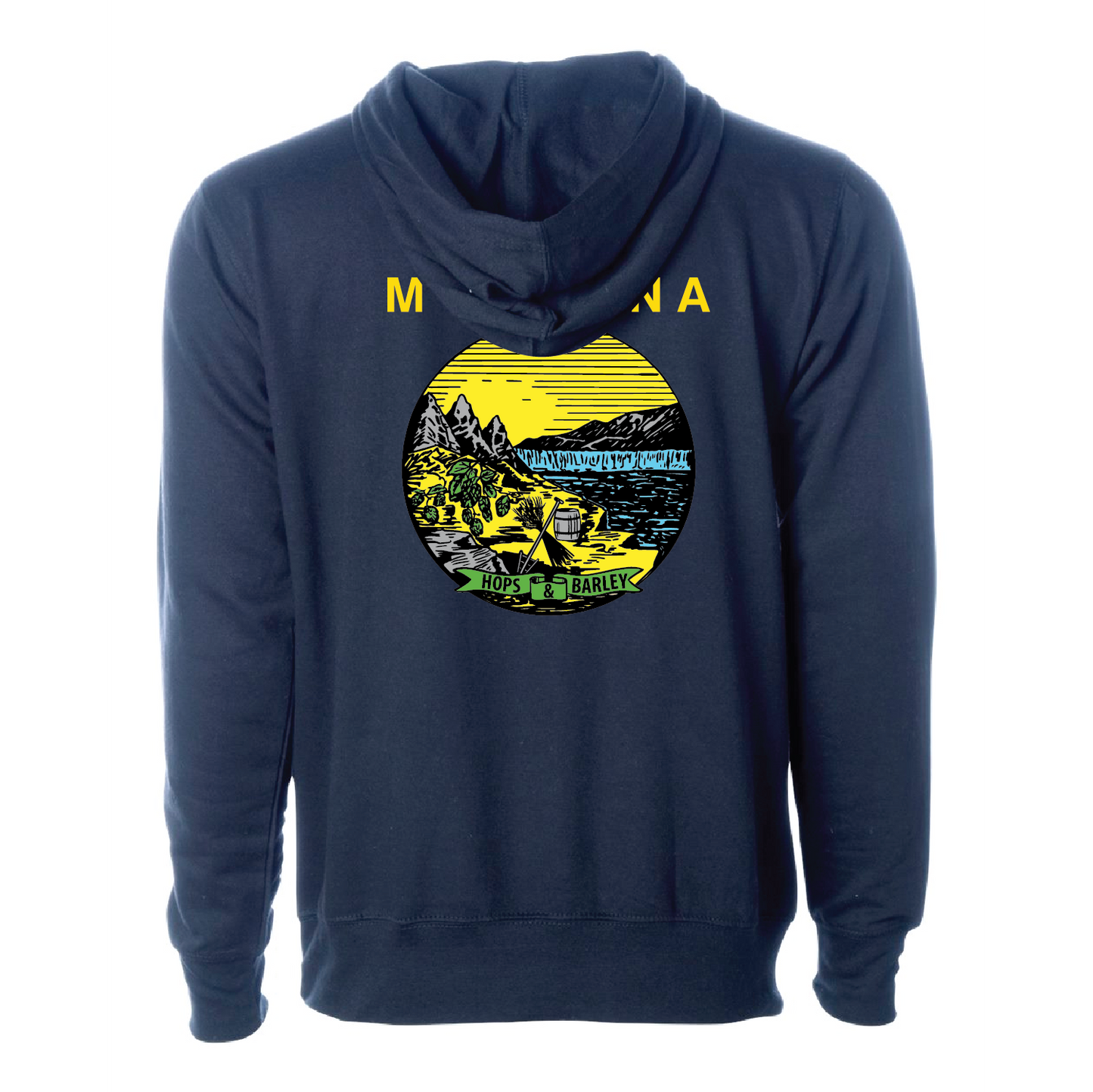 Outlaw Brewing Unisex Midweight Hooded Sweatshirt 3