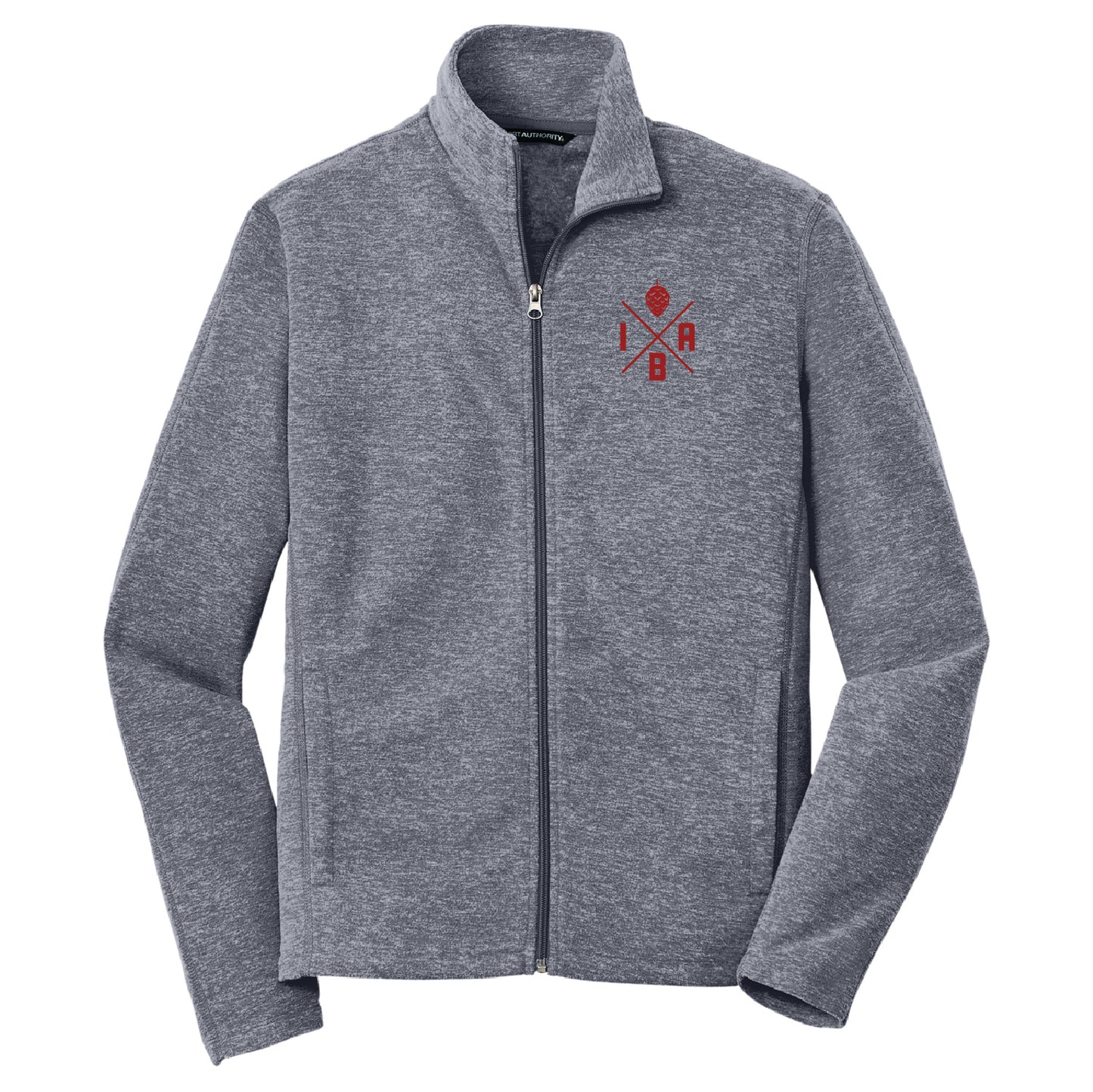 IBA Heather Microfleece Full-Zip Jacket