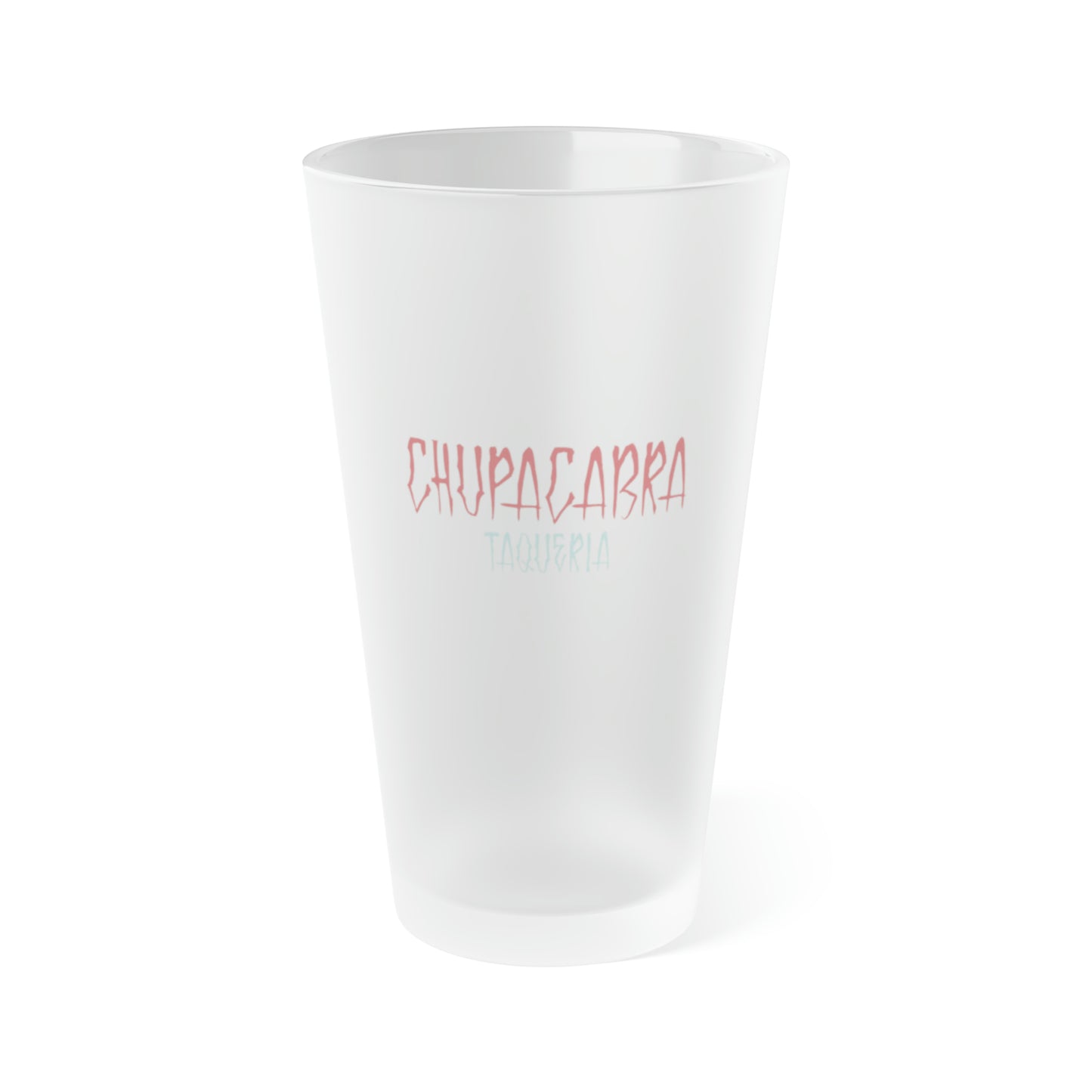 Chupacabra Frosted Pint Glass, 16oz