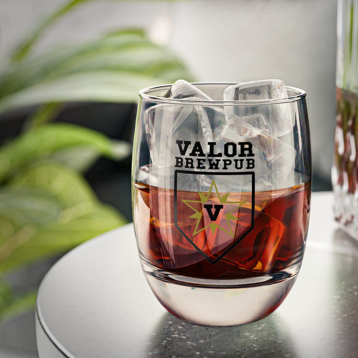 Valor BrewPub Whiskey Glass