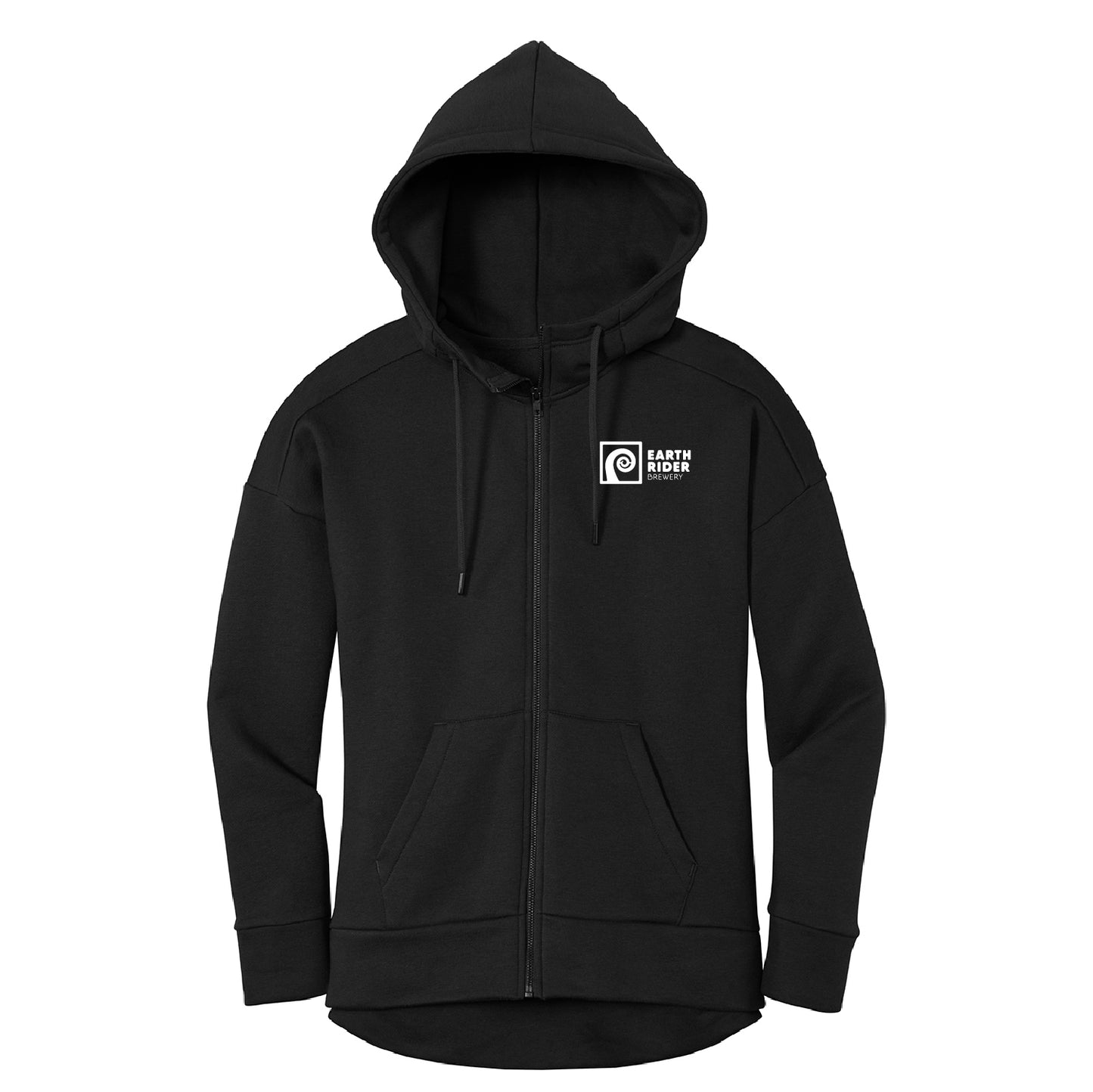 Earth Rider Women’s Perfect Weight Fleece Drop Shoulder Full-Zip Hoodie