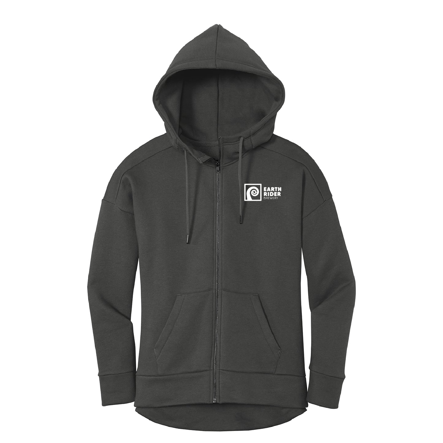 Earth Rider Women’s Perfect Weight Fleece Drop Shoulder Full-Zip Hoodie