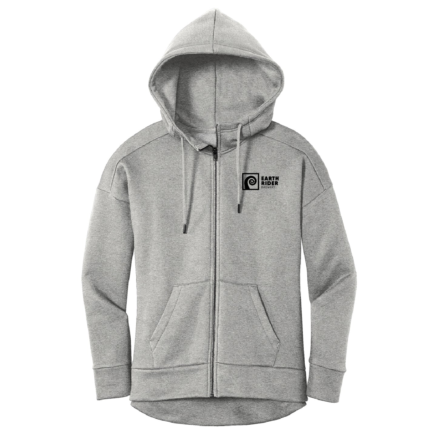 Earth Rider Women’s Perfect Weight Fleece Drop Shoulder Full-Zip Hoodie