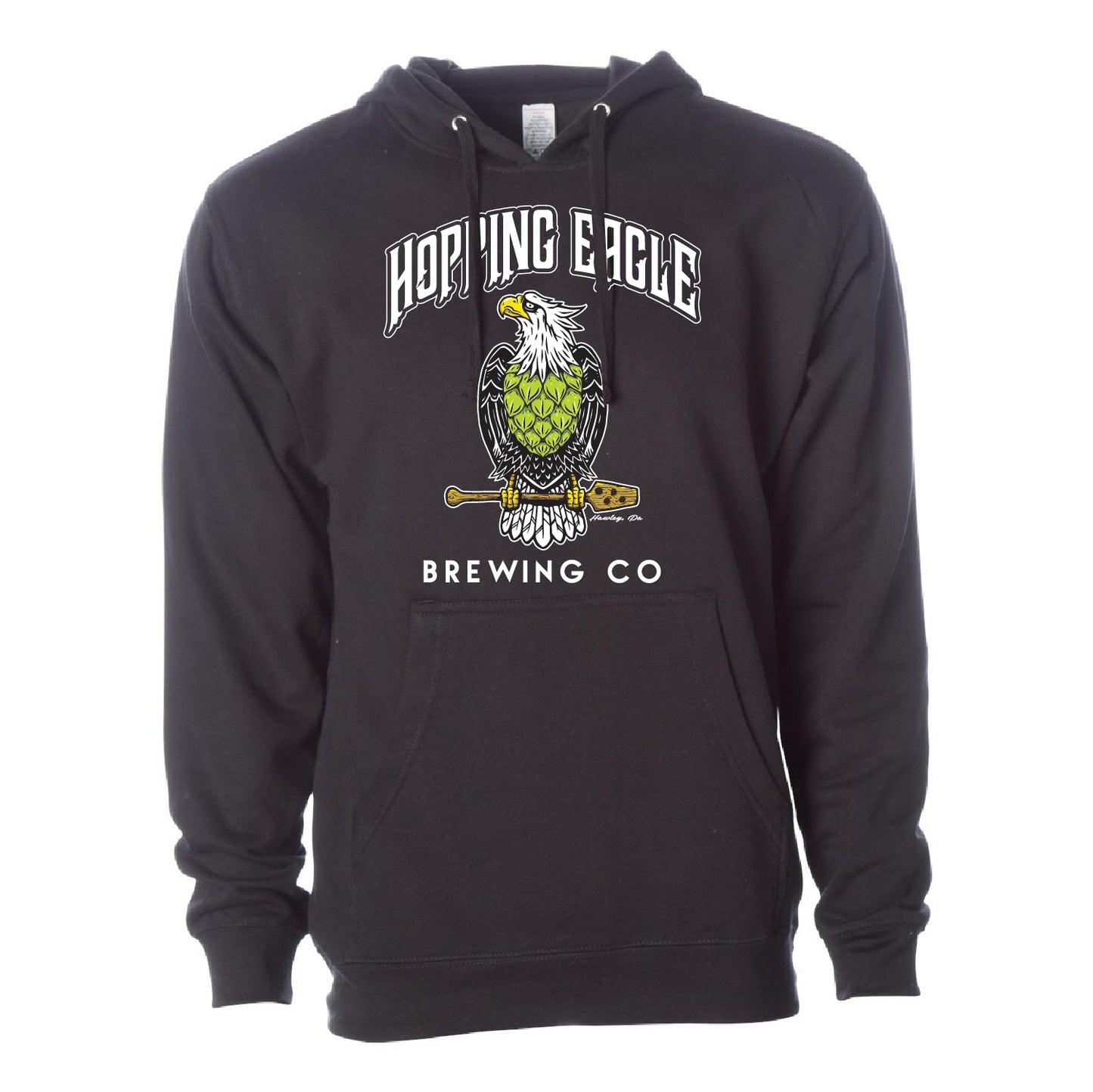 Hopping Eagle Unisex Midweight Hooded Sweatshirt