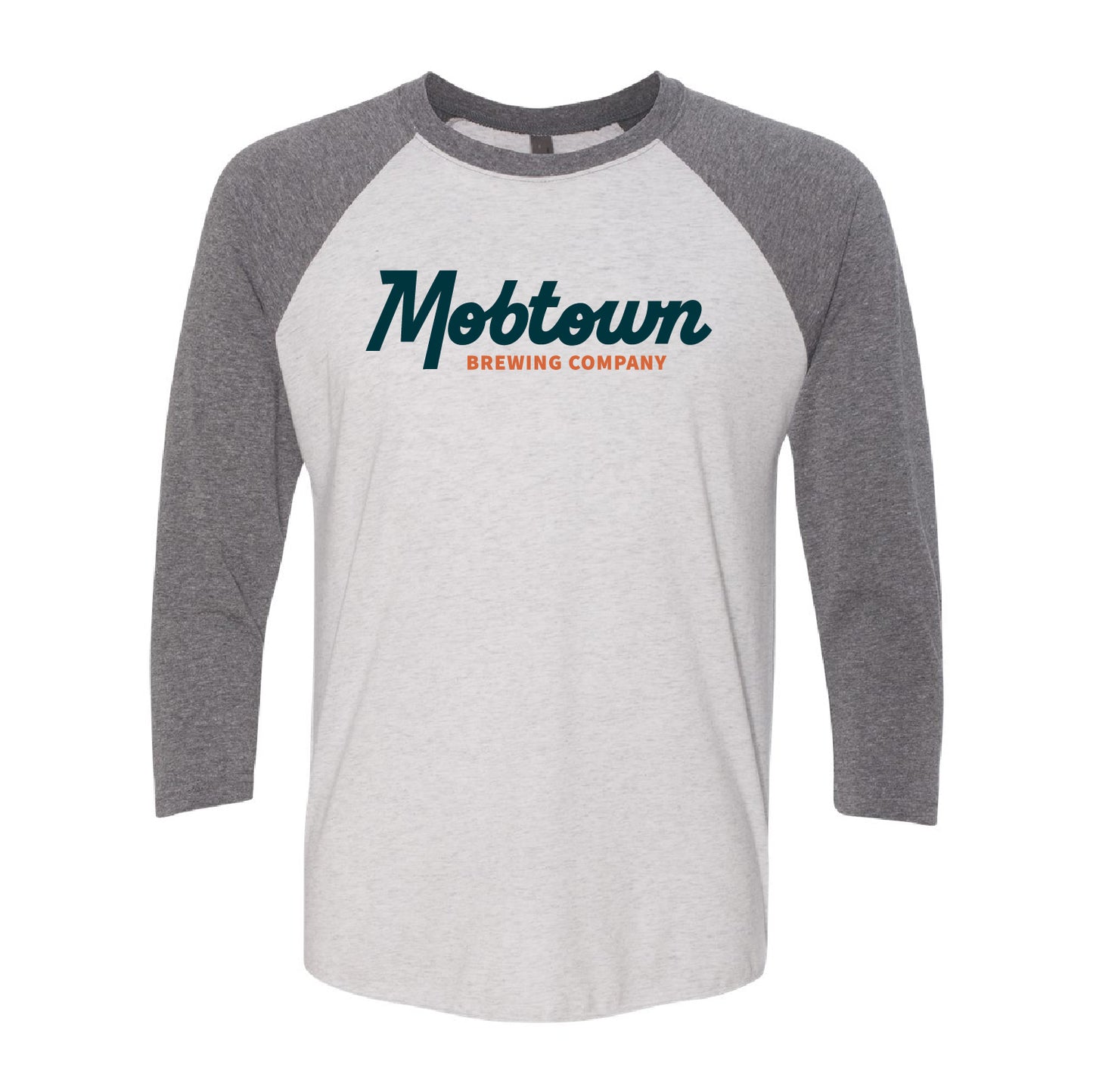 Mobtown Unisex Tri-Blend 3/4-Sleeve Raglan Tee