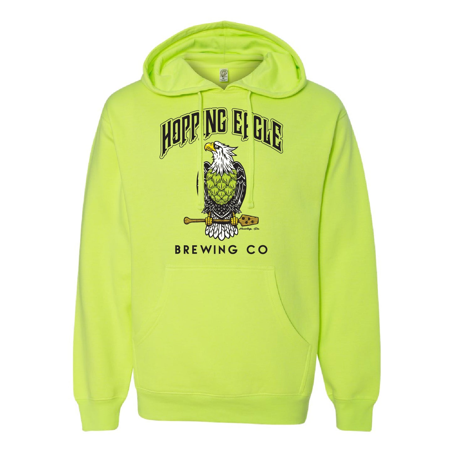 Hopping Eagle Unisex Midweight Hooded Sweatshirt