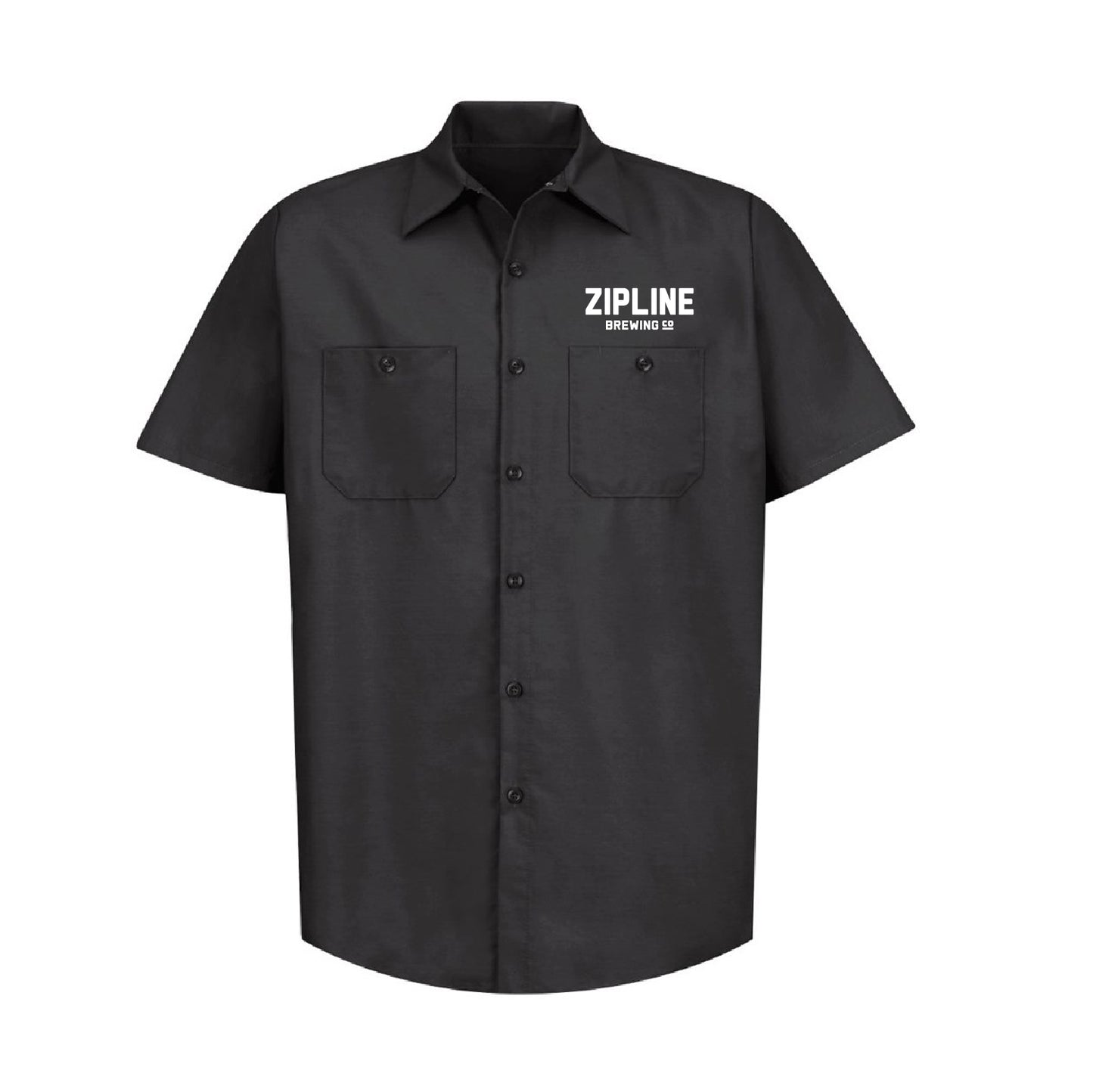 Zipline Brewing Co. Industrial Short Sleeve Work Shirt