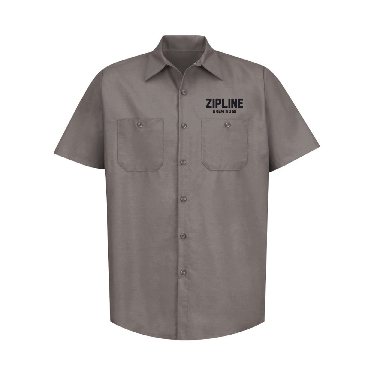 Zipline Brewing Co. Industrial Short Sleeve Work Shirt