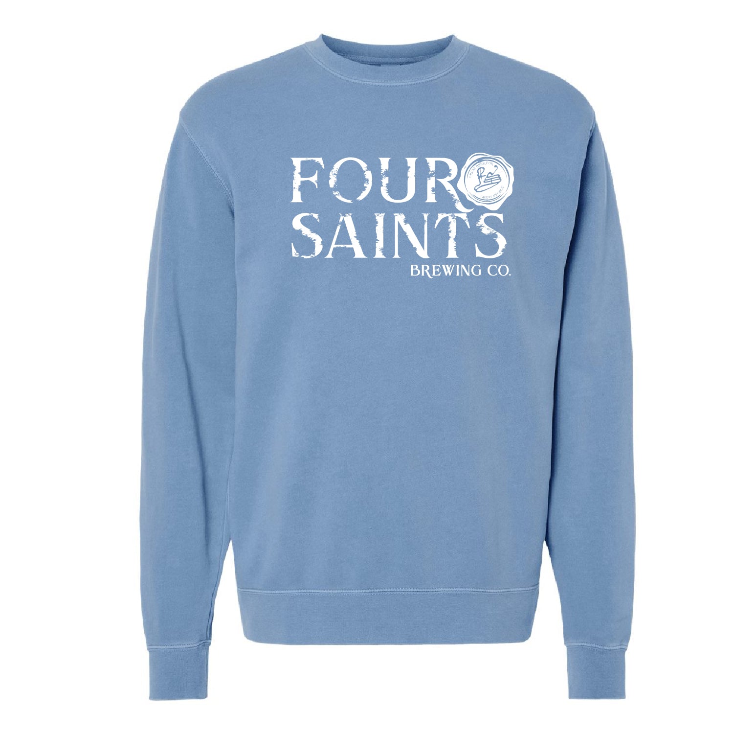 Four Saints Brewing Four Saints Midweight Pigment-Dyed Crewneck Sweatshirt