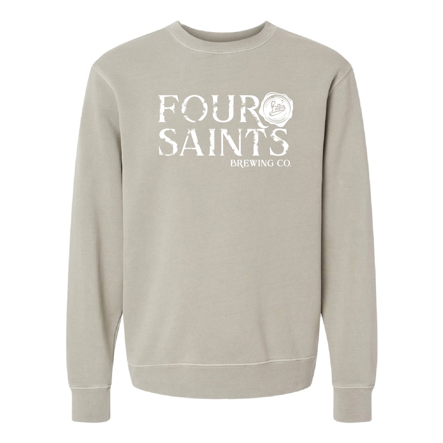 Four Saints Brewing Four Saints Midweight Pigment-Dyed Crewneck Sweatshirt