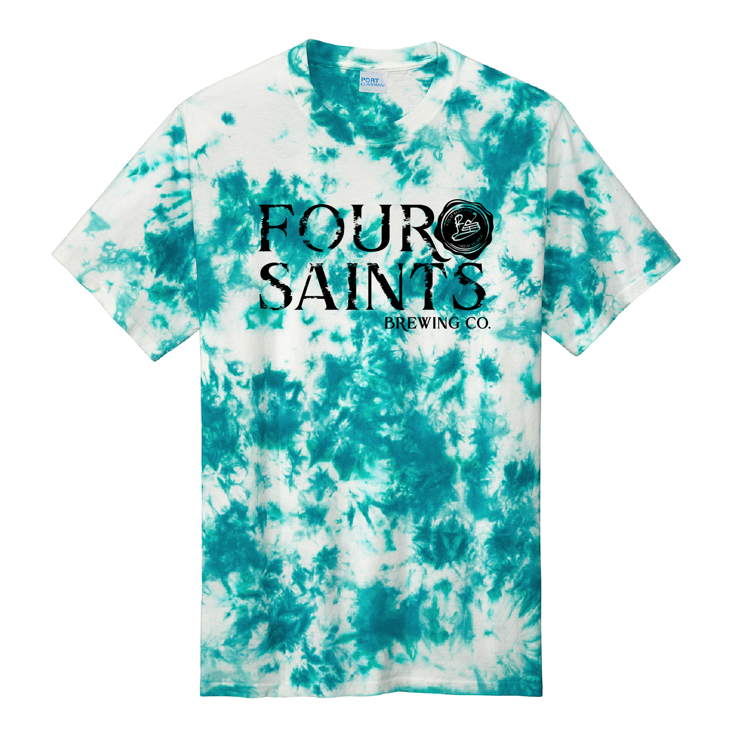 Four Saints Brewing Crystal Tie-Dye Tee