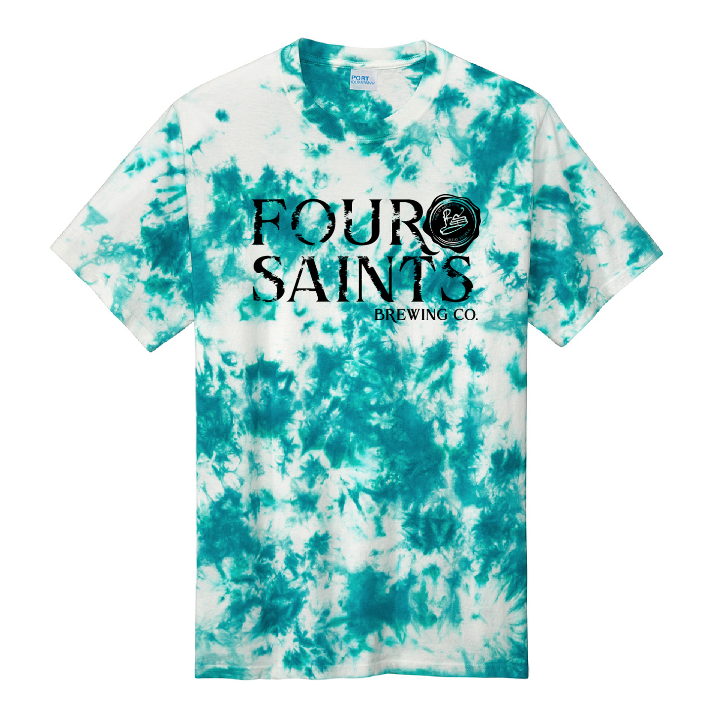Four Saints Brewing Crystal Tie-Dye Tee