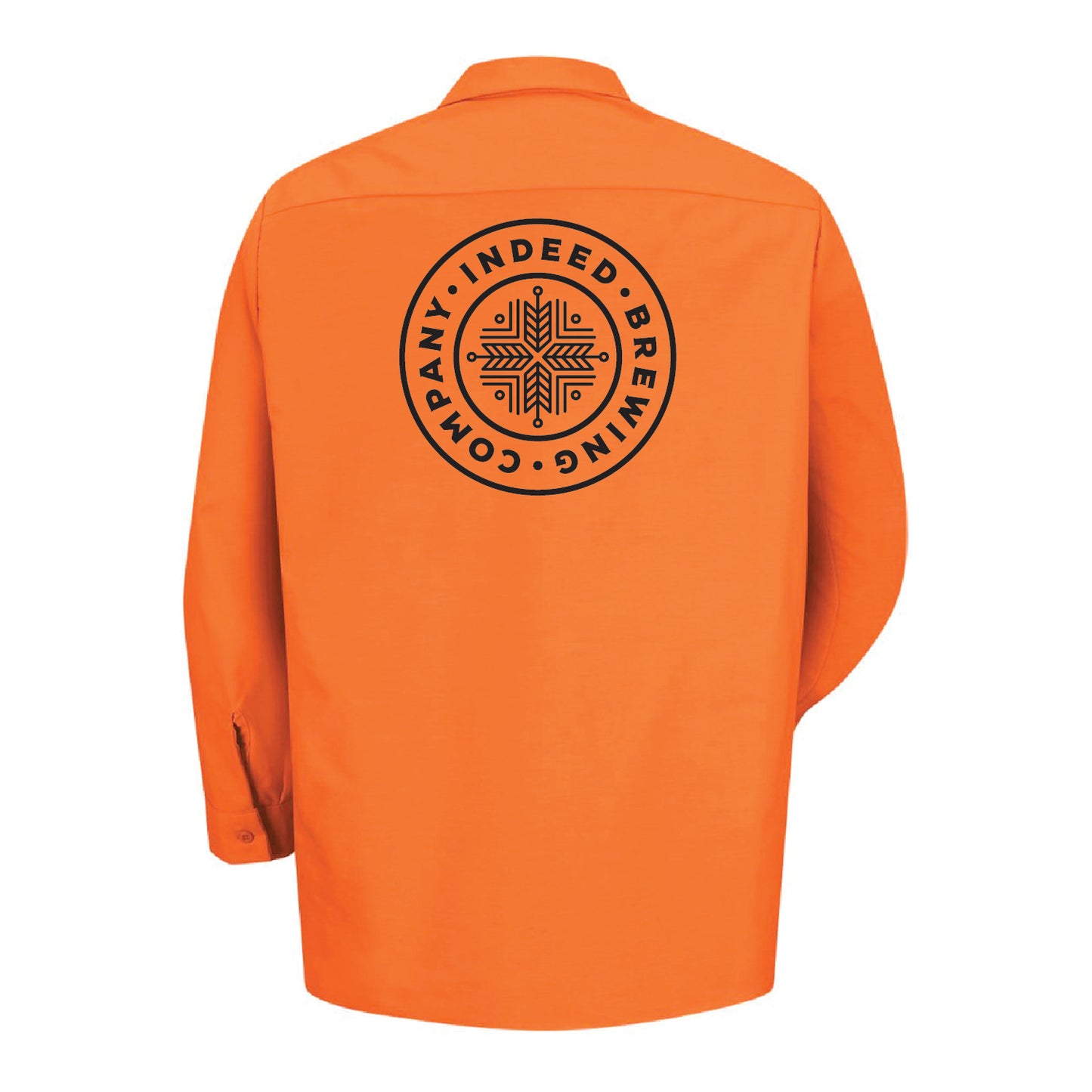 CUSTOM Indeed Brewing Industrial Long Sleeve Work Shirt