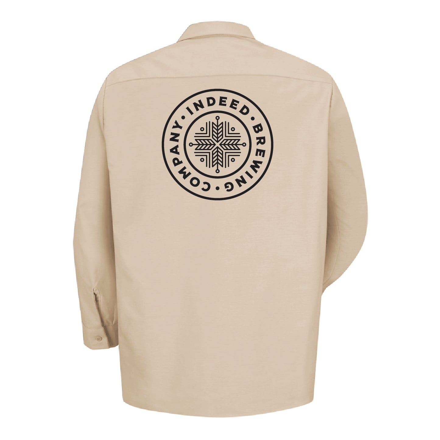 CUSTOM Indeed Brewing Industrial Long Sleeve Work Shirt