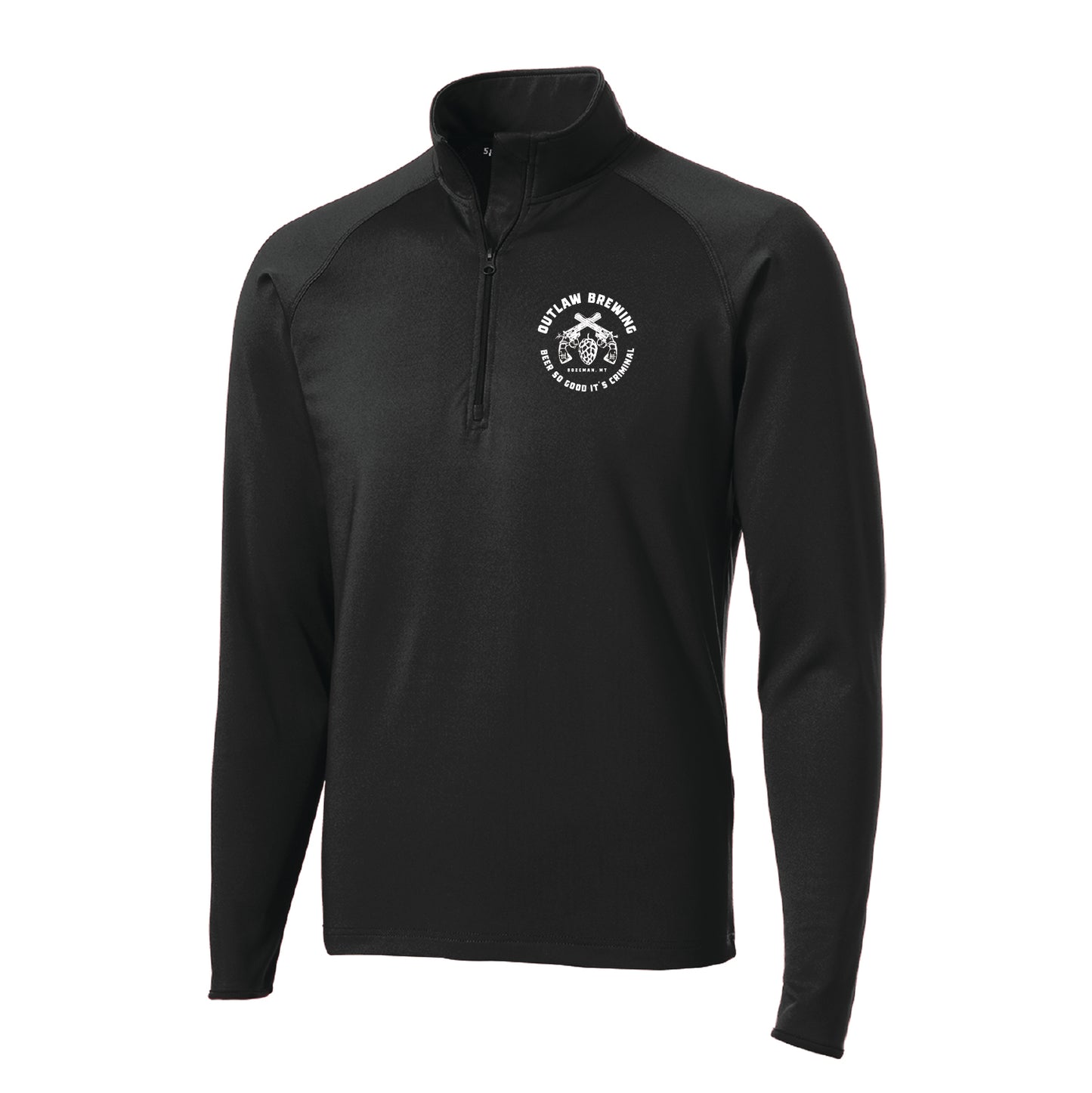Outlaw Brewing Sport-Wick® Stretch 1/2-Zip Pullover