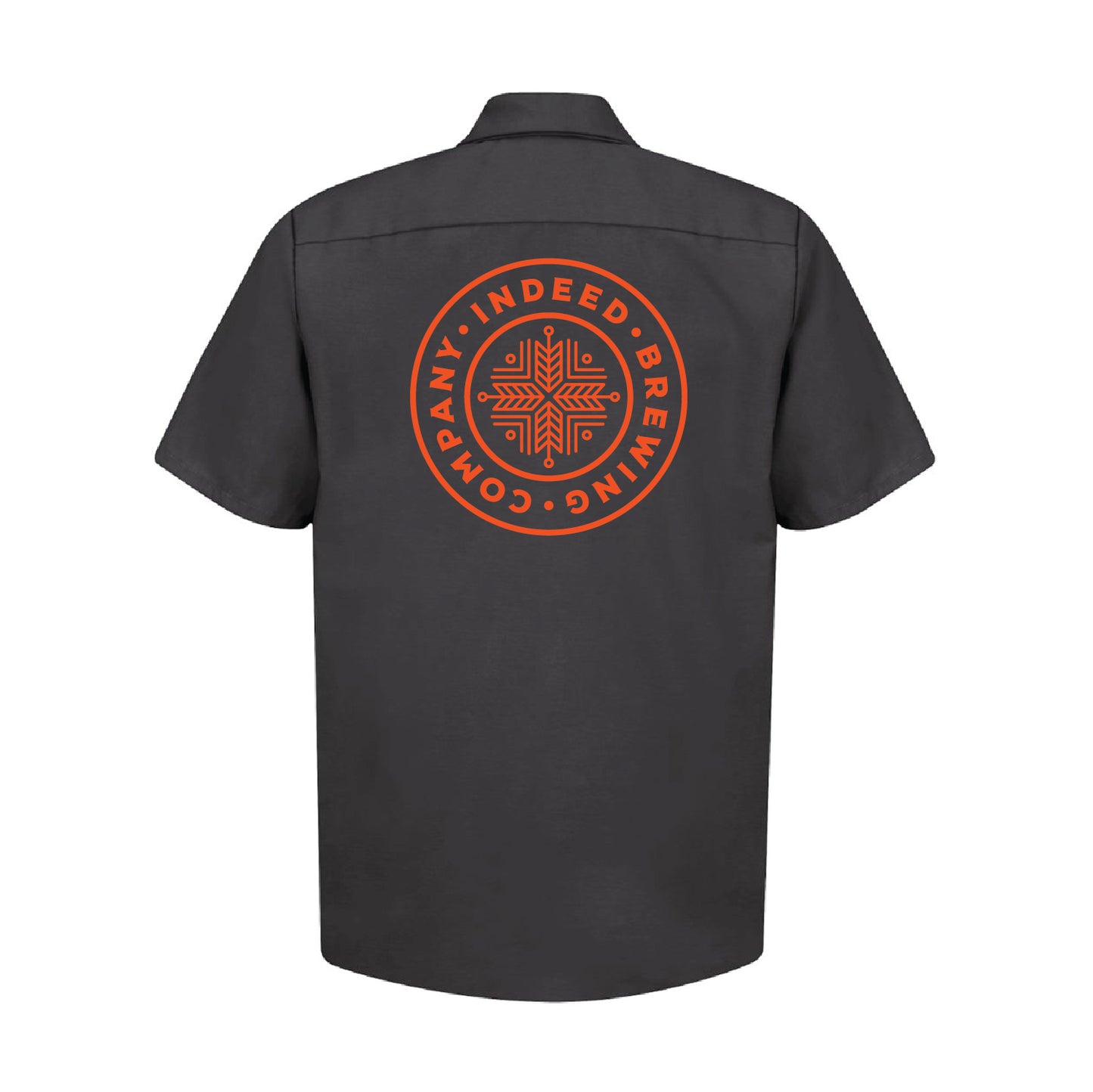 CUSTOM Indeed Brewing Industrial Short Sleeve Work Shirt