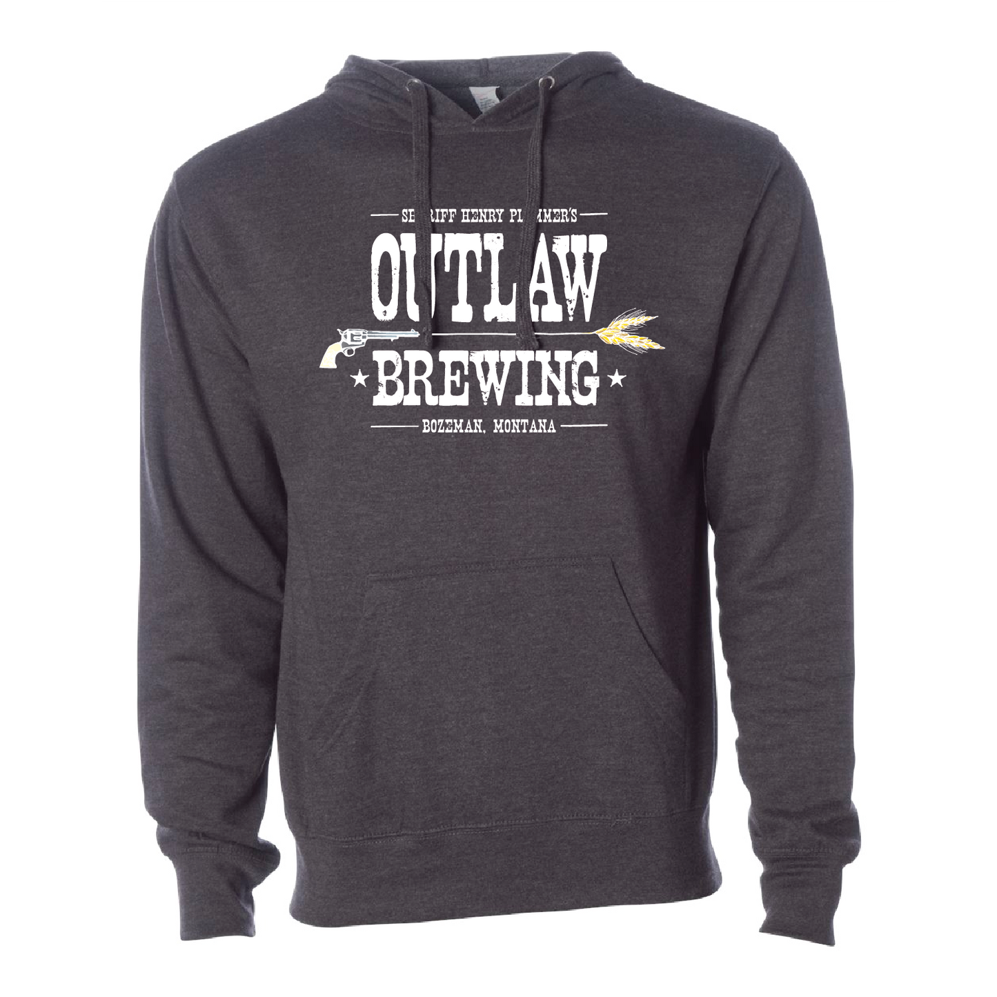 Outlaw Brewing Unisex Midweight Hooded Sweatshirt 2