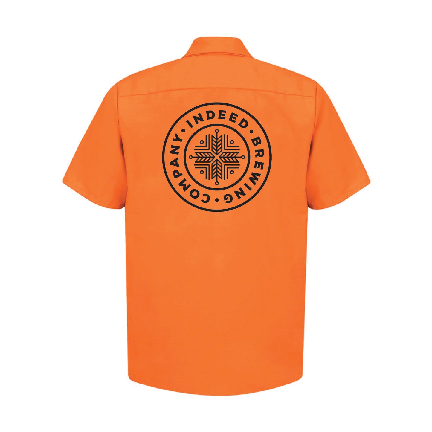 CUSTOM Indeed Brewing Industrial Short Sleeve Work Shirt