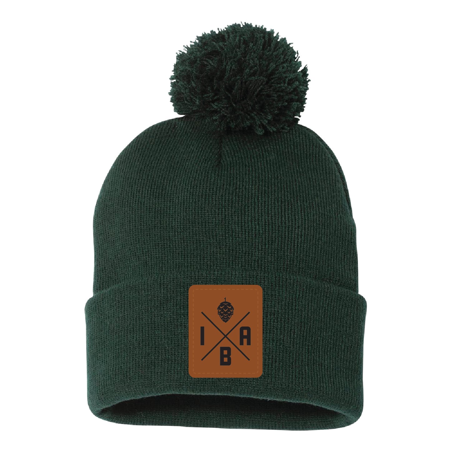 IBA Pom-Pom 12" Knit Beanie