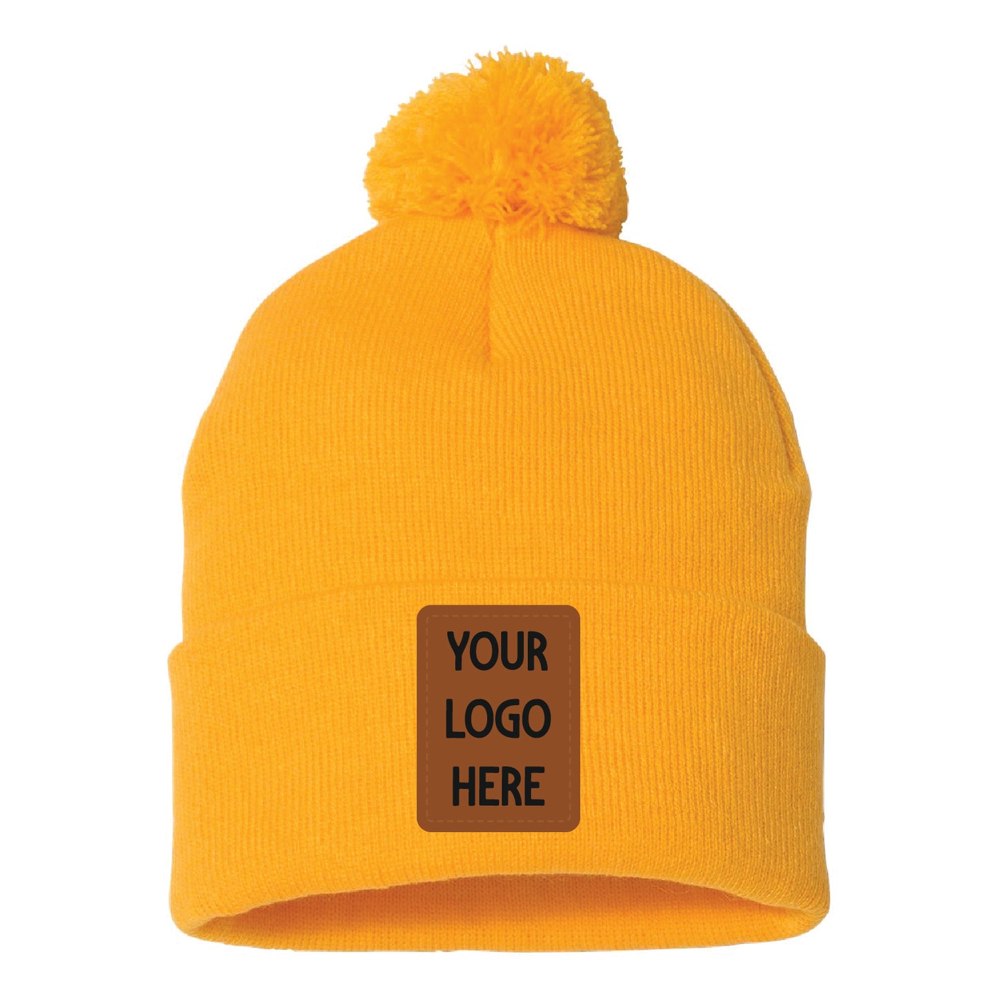 Pom-Pom 12" Knit Beanie