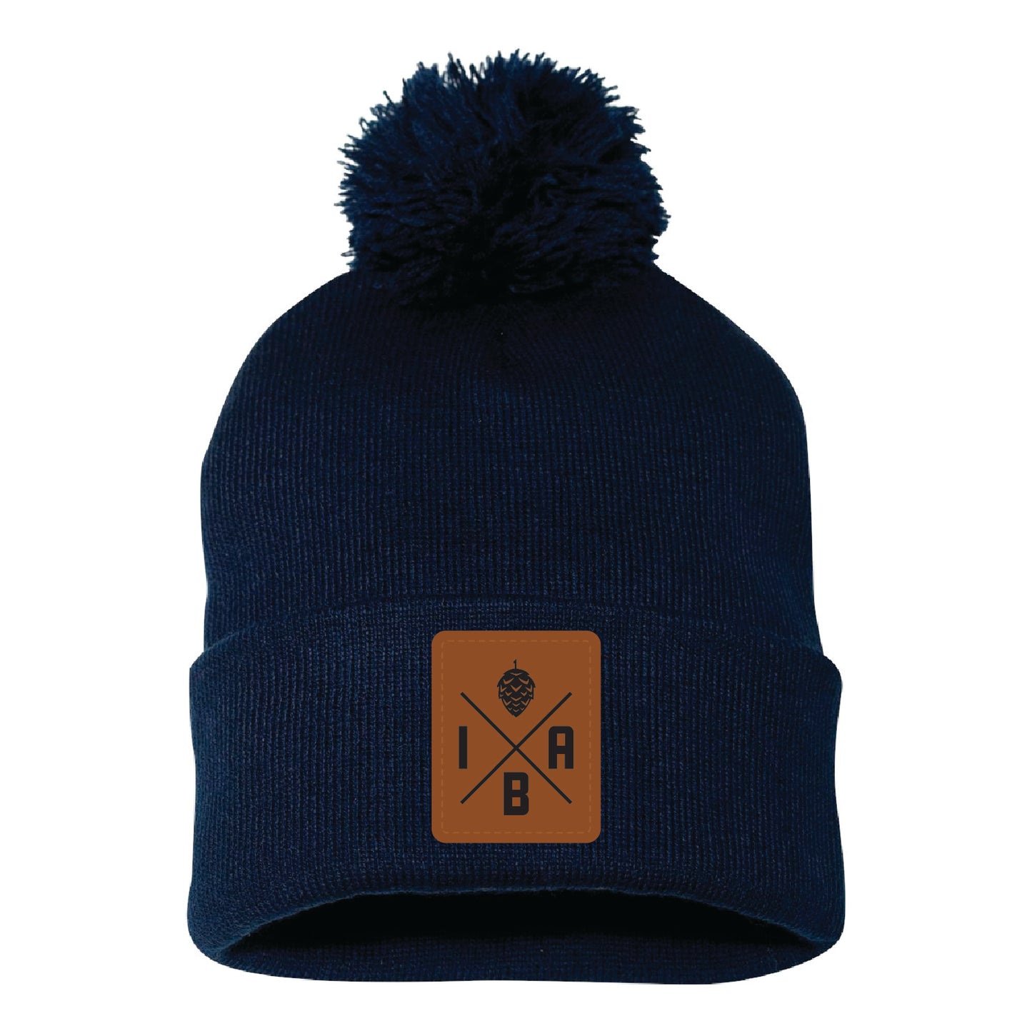 IBA Pom-Pom 12" Knit Beanie