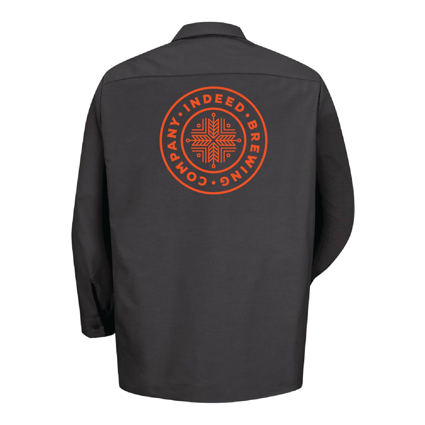 CUSTOM Indeed Brewing Industrial Long Sleeve Work Shirt
