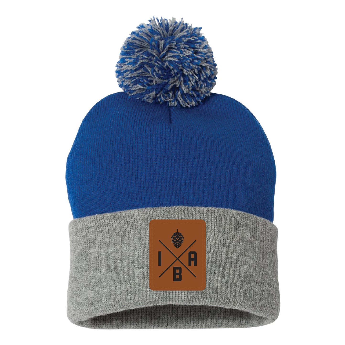 IBA Pom-Pom 12" Knit Beanie