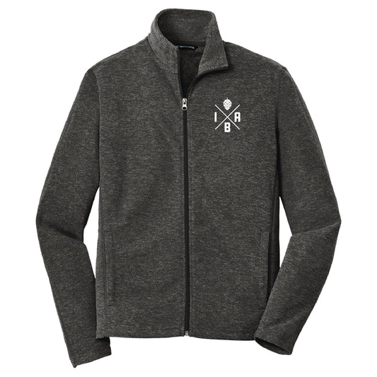 IBA Heather Microfleece Full-Zip Jacket