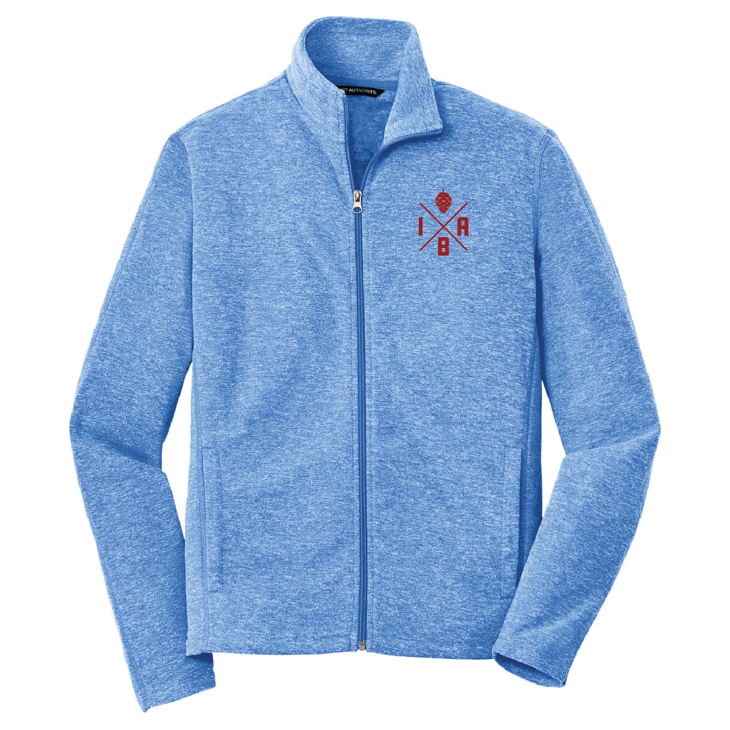 IBA Heather Microfleece Full-Zip Jacket