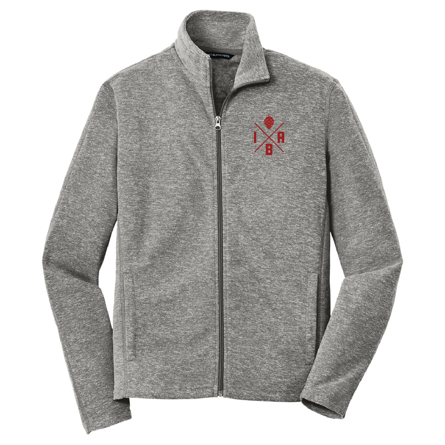 IBA Heather Microfleece Full-Zip Jacket
