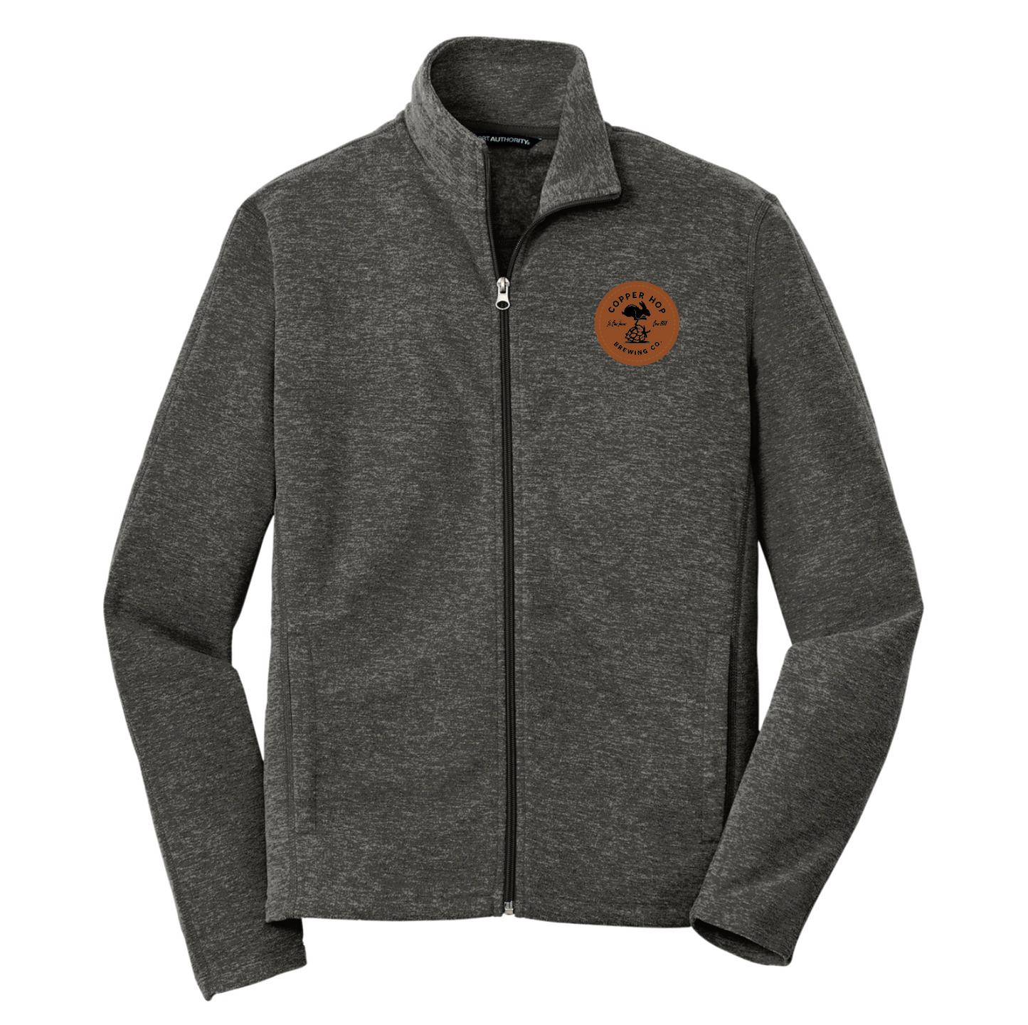 Copper Hop Heather Microfleece Full-Zip Jacket