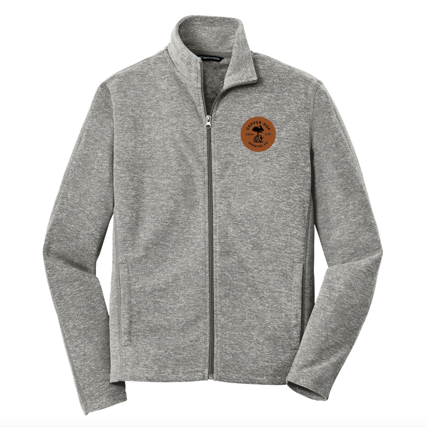 Copper Hop Heather Microfleece Full-Zip Jacket